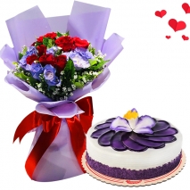 send flower with cake to manila