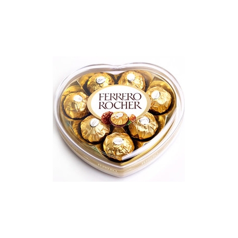 Heart shape ferrero chocolate